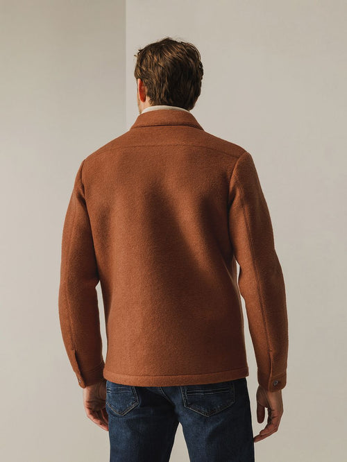 State of Art overshirt wolblend brique | Regular-fit