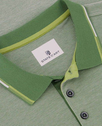 State of Art pique polo groen