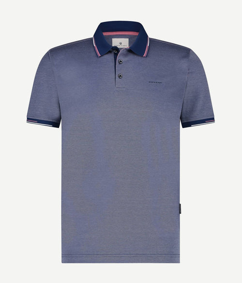 State of Art pique polo kobaltblauw