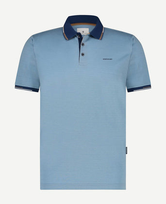 State of Art pique polo lichtblauw