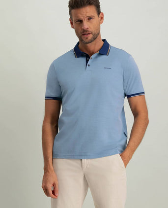 State of Art pique polo lichtblauw