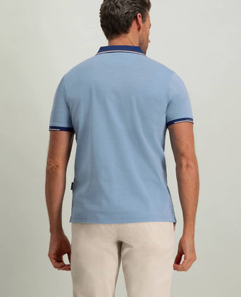 State of Art pique polo lichtblauw