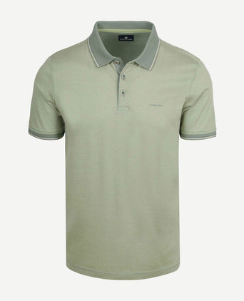 Polo effectknit groen