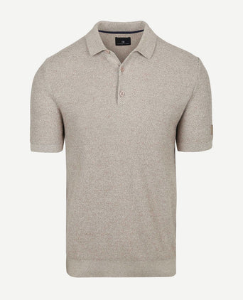Polo knitted beige