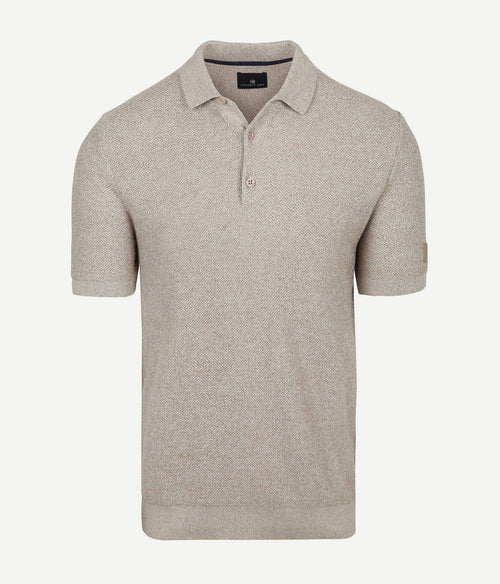 Polo knitted beige