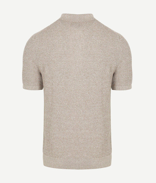 Polo knitted beige