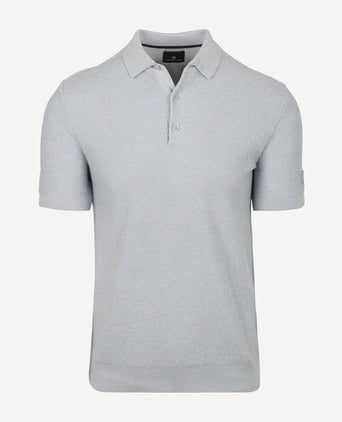 Polo knitted blauw