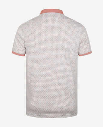 State of Art polo print grijs rood