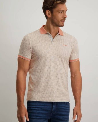 State of Art polo print grijs rood