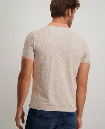 State of Art polo print grijs rood