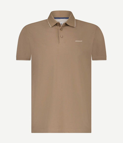 State of Art poloshirt piqué bruin