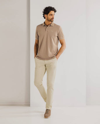 State of Art poloshirt piqué bruin