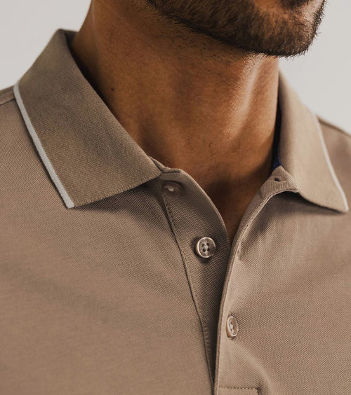 State of Art poloshirt piqué bruin