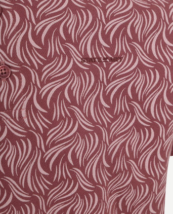 State of Art poloshirt print roze | Regular-fit