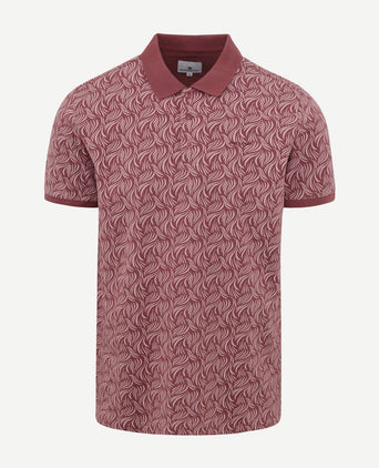 State of Art poloshirt print roze | Regular-fit
