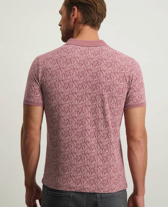 State of Art poloshirt print roze | Regular-fit