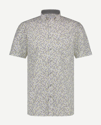 State of Art short sleeve overhemd print groen | Regular-fit