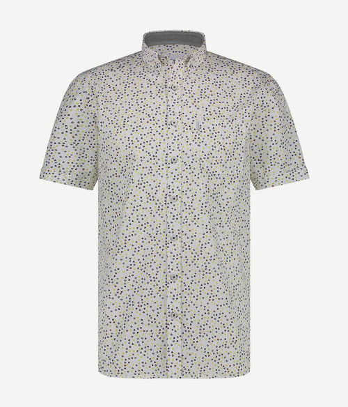 State of Art short sleeve overhemd print groen | Regular-fit