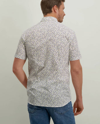 State of Art short sleeve overhemd print groen | Regular-fit