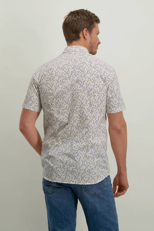 State of Art short sleeve overhemd print groen | Regular-fit