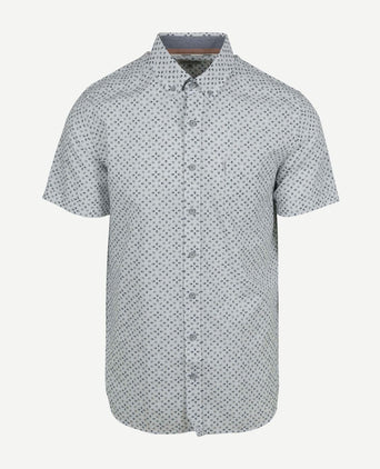 State of Art short sleeve overhemd print wit | Regular-fit