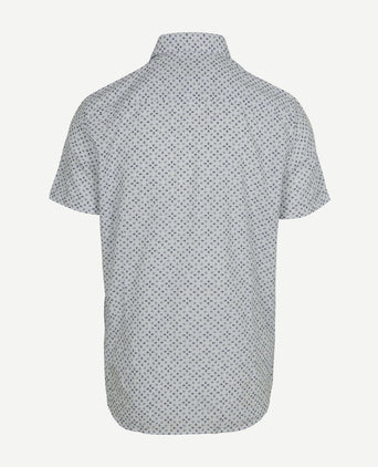 State of Art short sleeve overhemd print wit | Regular-fit