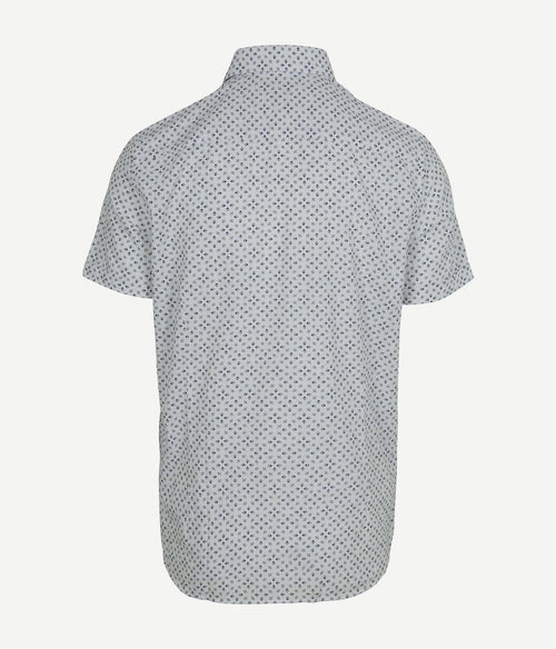 State of Art short sleeve overhemd print wit | Regular-fit