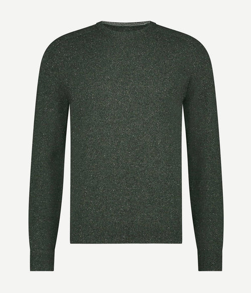 State of Art trui donegal melange donkergroen | Regular-fit