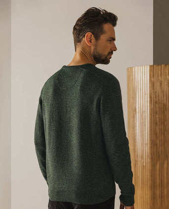 State of Art trui donegal melange donkergroen | Regular-fit