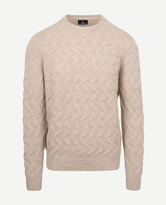 Trui structure beige