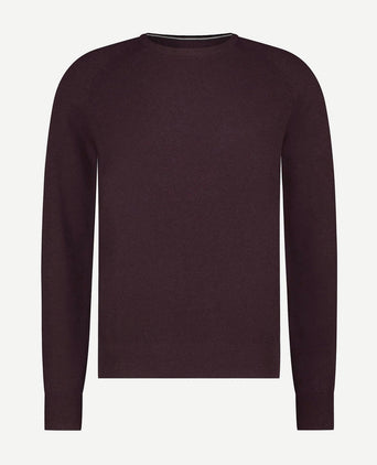 State of Art trui structure contrast bordeaux | Regular-fit