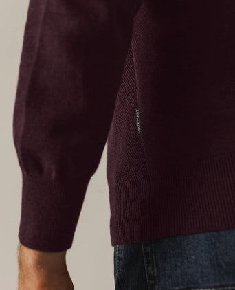 State of Art trui structure contrast bordeaux | Regular-fit