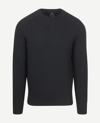 State of Art trui structure donkerblauw | Regular-fit