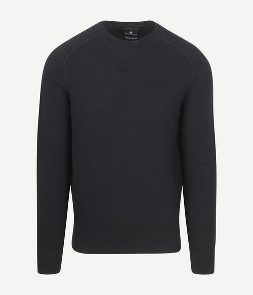 State of Art trui structure donkerblauw | Regular-fit