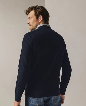 State of Art trui structure donkerblauw | Regular-fit