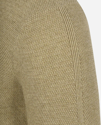 State of Art trui structure v-neck groen | Regular-fit