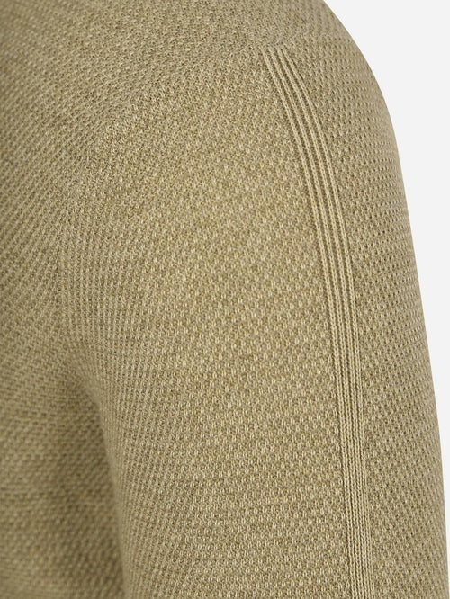 State of Art trui structure v-neck groen | Regular-fit