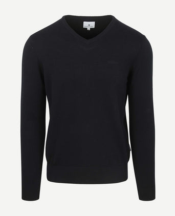 Trui v-neck donkerblauw
