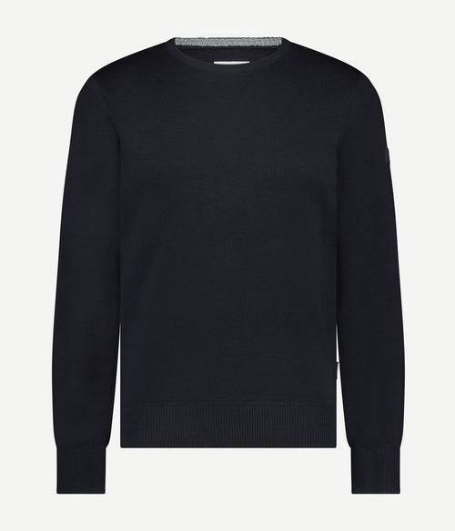State of Art trui wol blend donkerblauw | Regular-fit