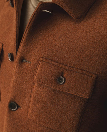 State of Art overshirt wolblend brique | Regular-fit