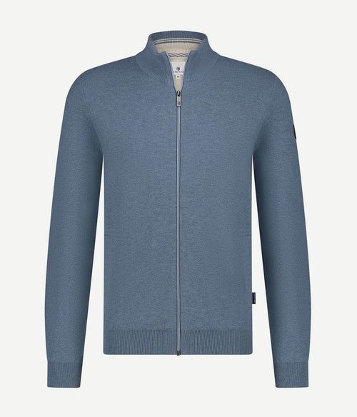 State of Art vest katoen blauw | Regular-fit