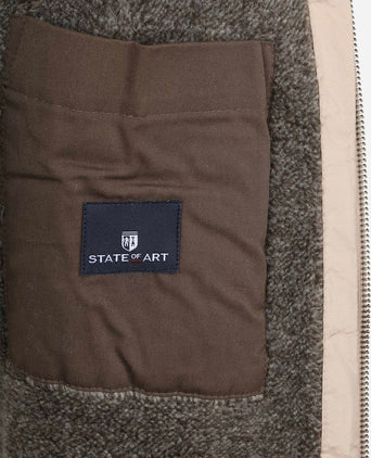 State of Art vest rib structure ecru | Regular-fit