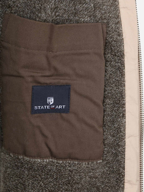 State of Art vest rib structure ecru | Regular-fit