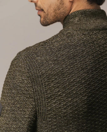 State of Art vest structure melange bruin | Regular-fit