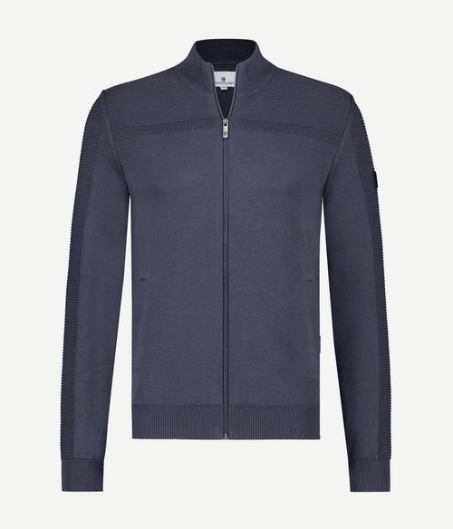 State of Art vest zip donkerblauw | Regular-fit