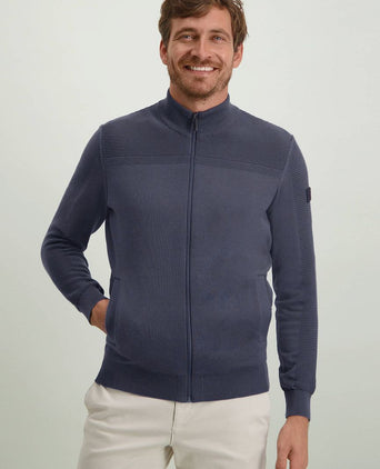 State of Art vest zip donkerblauw | Regular-fit