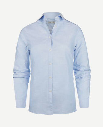 Blouse bibi Oxford lichtblauw