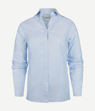 Steppin' Out blouse bibi Oxford lichtblauw | Regular-fit Steppin' Out blouse bibi Oxford lichtblauw | Regular-fit