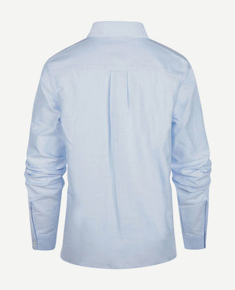 Steppin' Out blouse bibi Oxford lichtblauw | Regular-fit