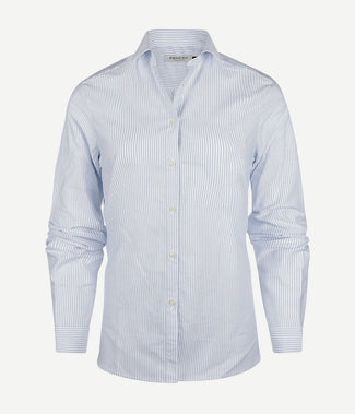 Steppin' Out blouse bibi Oxford streep dames lichtblauw | Regular-fit Steppin' Out blouse bibi Oxford streep dames lichtblauw | Regular-fit